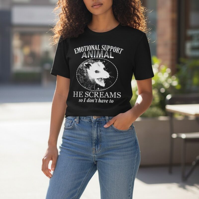 Animal Support Shirt Possum Screams
