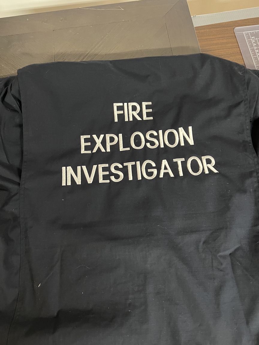 Fire Inspector embroidered jacket