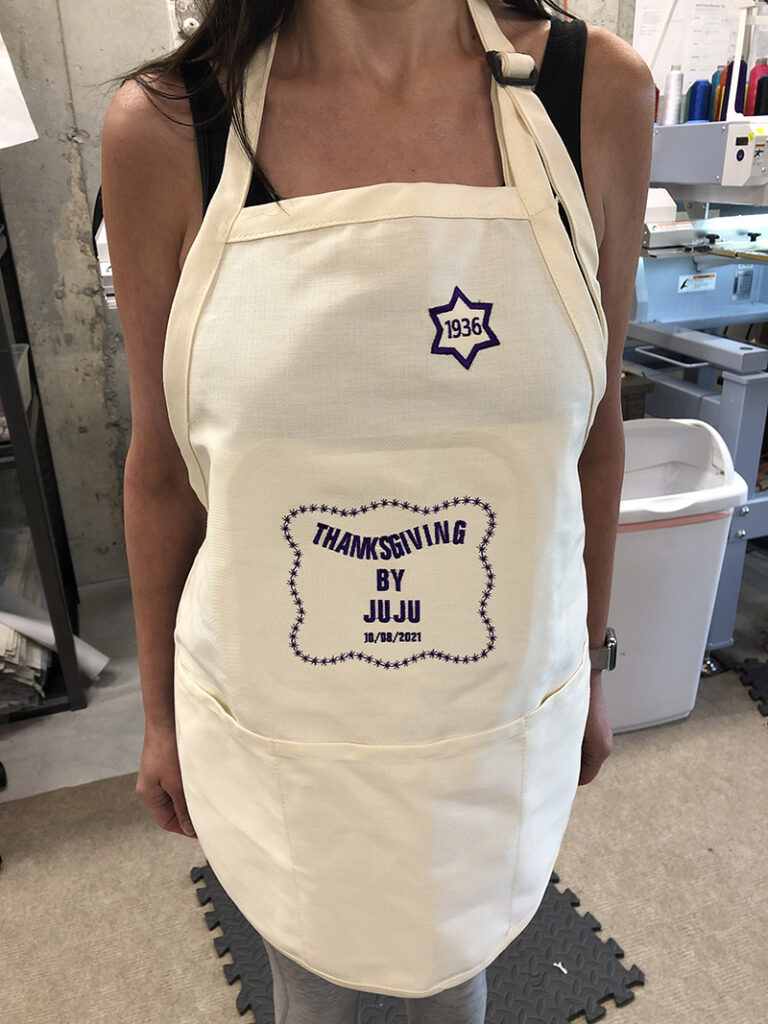 apron embroidery